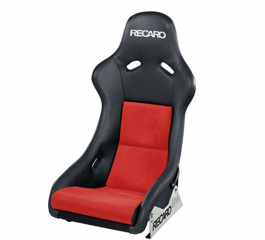 Recaro Pole Position (ABE) GFRP - Ambla Leather / Red Suede